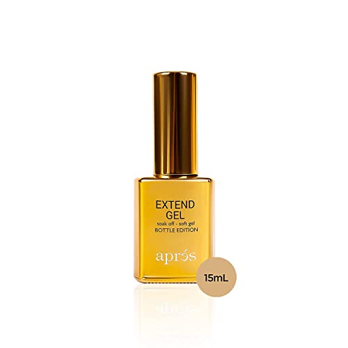 Aprés Extend Gel Gold Bottle Edition - Gel-X Tips Adhesive (15 ml) - 0.5 Fl Oz (Pack of 1)