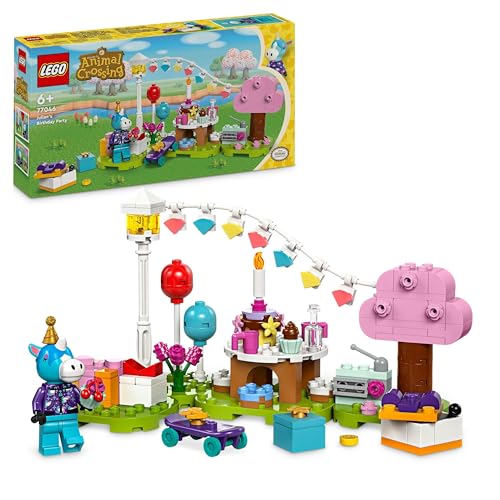 LEGO Animal Crossing Julian’s Birthday Party Creative Building Toy for 6 Plus Year Old Kids, Girls & Boys, with Julian Horse Minifigure from the Video Game Series, Birthday Gift Idea 77046 - Single