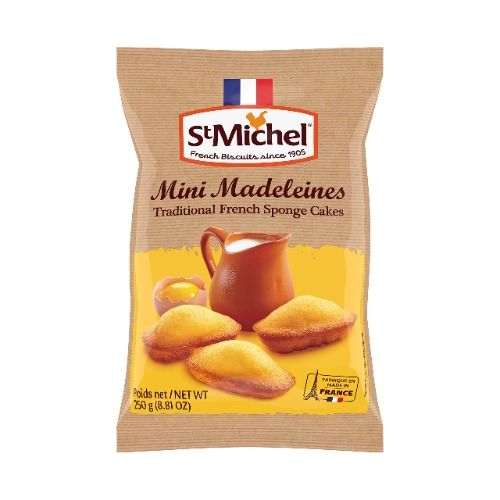 St Michel Mini Madeleines, Traditional French Sponge Cakes, 250g