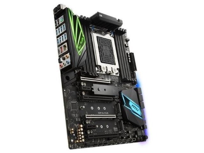 For Motherboard X399 SLI PLUS ATX 8×DDR4 DIMM Socket TR4 128GB PCI-E 3.0