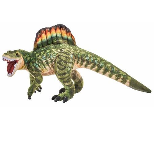 WILD REPUBLIC Artist Collection, Dinosaur Spinosaurus, Gift for Kids, 15 inches, Plush Toy, Fill is Spun Recycled Water Bottles