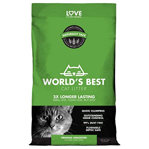 WORLD'S BEST CAT LITTER Original Unscented, 32-Pounds - 32 Pounds
