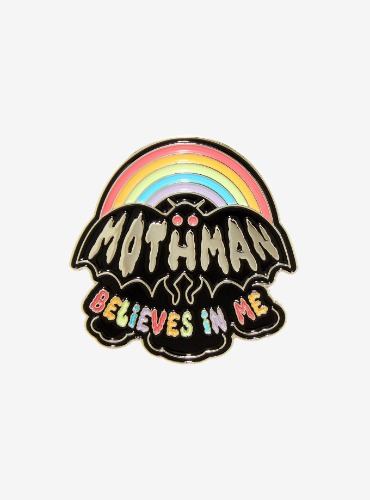 Mothman Rainbow Enamel Pin
