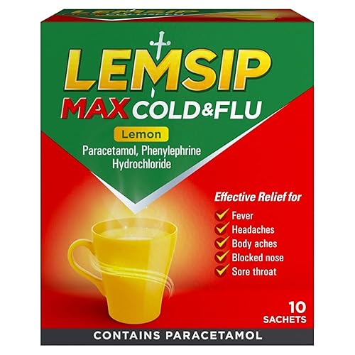 Lemsip Max Cold and Flu, Lemon, 10 Sachets