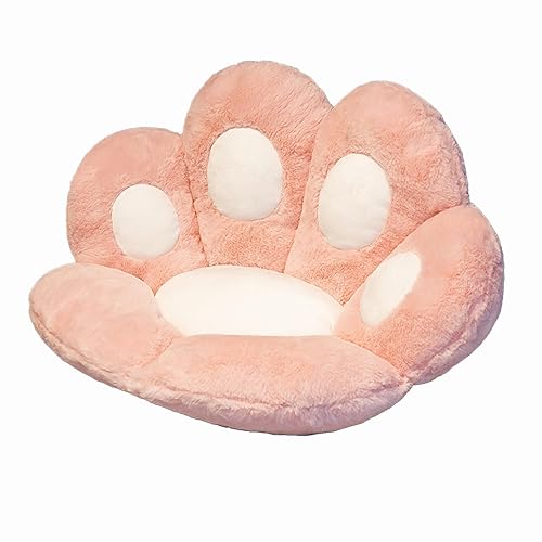 Buithafu Cat Paw Cushion,Seat Cushion Cat Paw Cozy Paw Shaped Chair Cushion Cute Chair Cushion for Office Desk, Gamming Chair, Wheelchair, Car Seat, Sciatica, Tailbone Pain - Pink