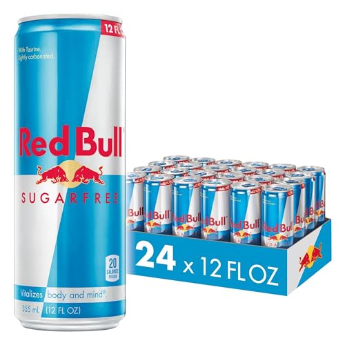 Red Bull Energy Drink, Sugar Free, 12 Fl Oz, 24 Cans - Sugar-Free - 12 oz., 24pk, (1x24)