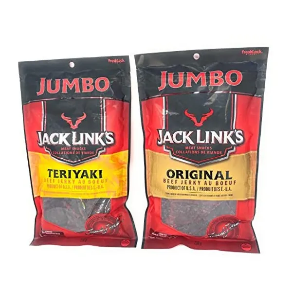 
                            Jack Links Jumbo Beef Jerky Variety 2 Pack - Original & Teriyaki (230 Gram x 2)
                        