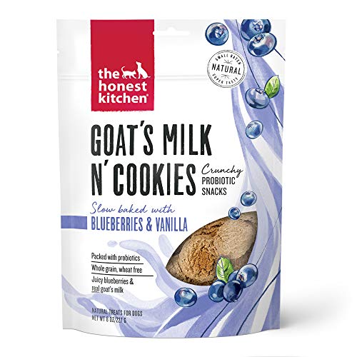 The Honest Kitchen Goat's Milk N' Cookies: Slow Baked with Blueberries & Vanilla, 8 oz Bag - Blueberries & Vanilla