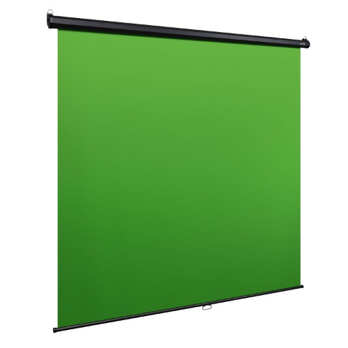 Elgato Green Screen MT - Wall-Mounted Retractable Chroma Key Backdrop with Wrinkle-Resistant Fabric for background removal for Streaming, Video Conferencing, on Instagram, TikTok, Zoom, Teams, OBS