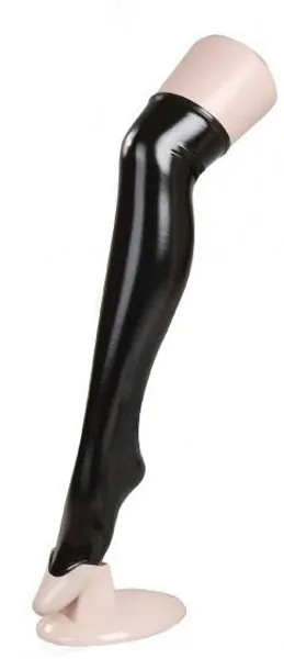 Soul Snatch | Parts: Patent Leather Stockings - Leg circumference 49-55cm / Black (78cm)
