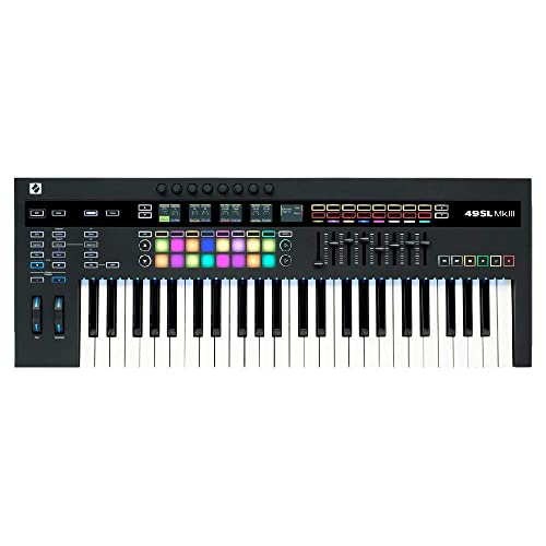 Novation 49SL MkIII 49-Key MIDI Controller Keyboard and Sequencer with DAW integration - 49 Key - Controller