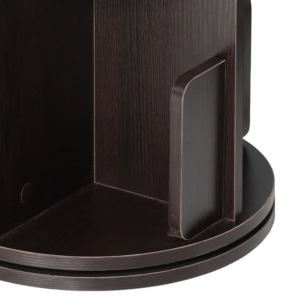 4-Sided Revolving Standing Storage Bookcase Rotating Bookshelf