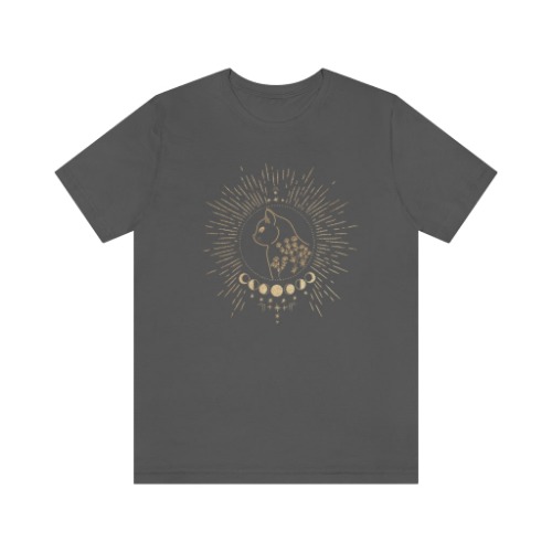 Witches Familiar Cat Shirt - Asphalt / 2XL