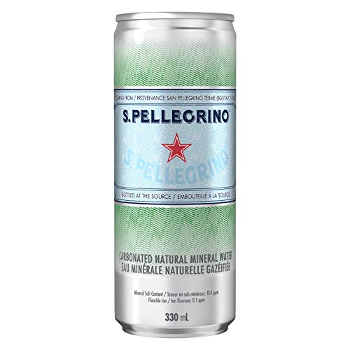 S. PELLEGRINO Sparkling Carbonated Water – 24x330 mL Cans