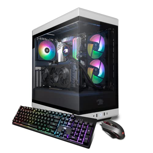 iBUYPOWER Gaming PC Computer Desktop Y40WA9N46T01 (AMD Ryzen 9 7900x, RTX 4060Ti 8GB, 32GB DDR5 5200 RGB (16x2), 2TB NVMe SSD, Windows 11 Home) - White - AMD RYZEN 9 - R 7900X | RTX 4060 TI 8 GB