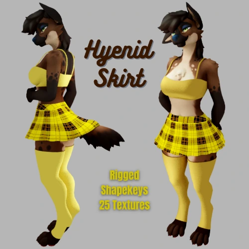 🌻💛 Hyenid Skirt 💛🌻  | VRChat Avatar Accessory |