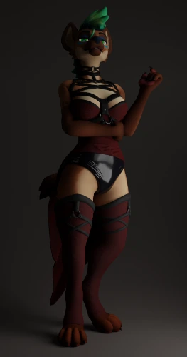 Hyenid Gothic Half Dress