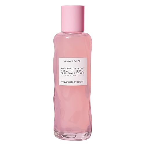 Glow Recipe PHA + BHA Face Toner - Korean Skin Care Toner, Pore Minimizer & Facial Exfoliator for Glass Skin - Tightening & Hydrating Skincare with Hyaluronic Acid & Watermelon (150ml) - 5 Fl Oz (Pack of 1) - Full Size