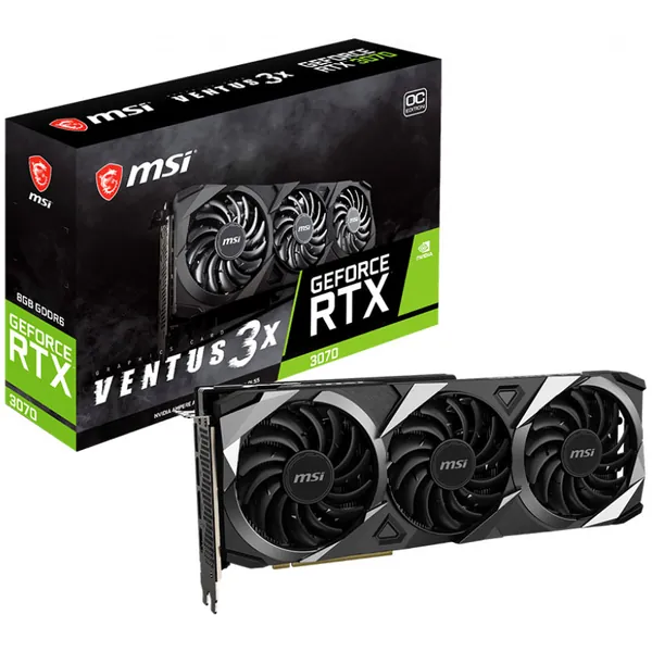 Buy MSI GeForce RTX 3070 Ventus 3X OC LHR 8GB [RTX-3070-VENTUS-3X-8G-OC-LHR] | PC Case Gear Australia
