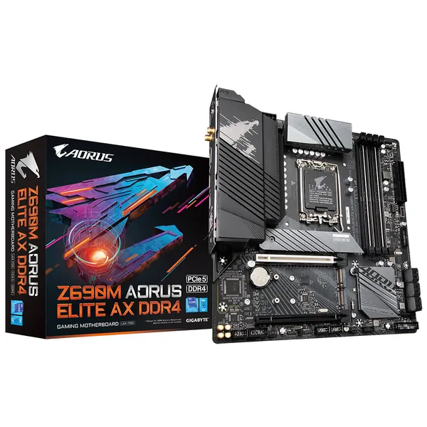 Buy Gigabyte Z690M Aorus Elite AX DDR4 Motherboard [Z690M-AORUS-ELITE-AX-DDR4] | PC Case Gear Australia