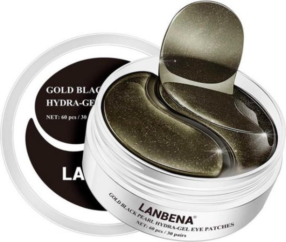 Lanbena face mask gold black pearl collagen - eye bag care 60pcs