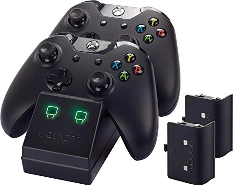 Venom Xbox One Twin Docking Station with 2 x Rechargeable Battery Packs: Black Xbox One