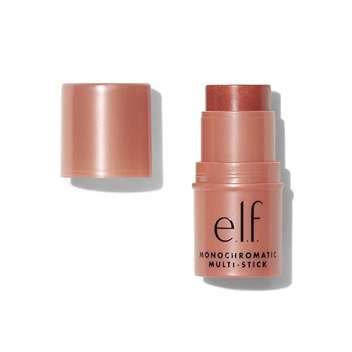 e.l.f. Monochromatic Multi Stick, Luxuriously Creamy & Blendable Color, For Eyes, Lips & Cheeks, Bronzed Cherry, 0.17 Oz (5g) - Bronzed Cherry - 0.17 Ounce (Pack of 1)