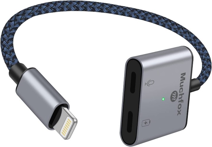 [MFi Certified] BOIOT iPhone Headphone Adapter& Splitter, 2 in 1 Dual Lighting Headphone Jack Aux Audio & Charge Adapter Dongle Cable Splitter Support Call + Charging, for iPhone 14/14Pro/13/12/11 - iPhone Audio+Charger 2in1 $9.99