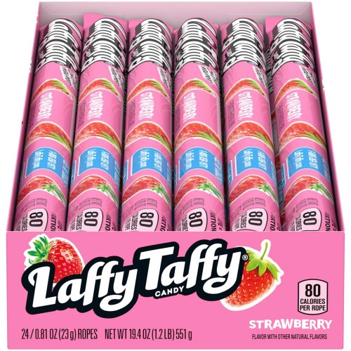 Laffy Taffy Rope, Strawberry, 0.81 Ounce (Pack of 24)