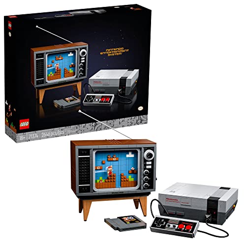 LEGO Super Mario Nintendo Entertainment System 71374 Gameplay Building Set, Model Kits for Adults to Build, DIY Creative Activity, Collectible Gift Idea - Standard Packaging