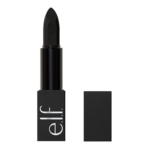 e.l.f. O Face Satin Lipstick, Richly Pigmented, Nourishing & Long-Lasting Creamy Lipstick, Infused With Jojoba, Vegan & Cruelty-Free, All Night - All Night - 1 Count (Pack of 1)