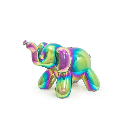 Balloon Money Bank - Baby Elephant - RAINBOW