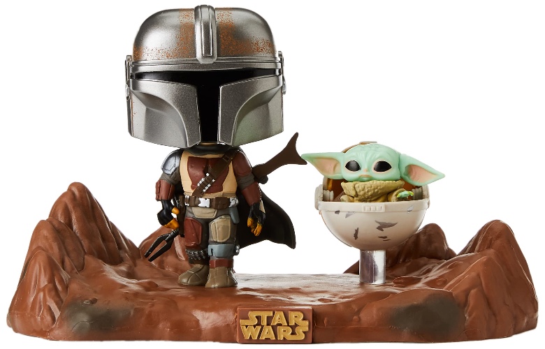 Funko Pop! Star Wars Moment: The Mandalorian - The Mandalorian with The Child - Solid