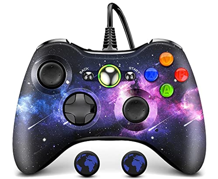 AceGamer Wired PC Controller for Xbox 360, Game Controller for Steam PC 360 with Dual-Vibration Compatible with Xbox 360 Slim and PC Windows 7,8,10,11
