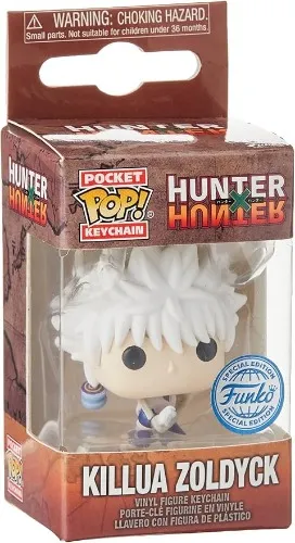 Funko Pop! Keychain: HxH - Killua Zoldyck With Yoyo - Hunter X Hunter (HXH) Novelty Keyring - Collectable Mini Figure - Stocking Filler - Gift Idea - Official Merchandise - Anime Fans