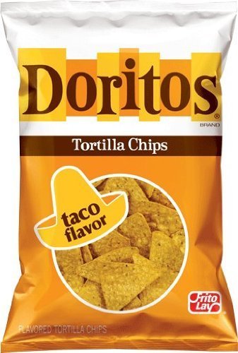 Doritos Tortilla Chips, Taco Flavor, 12oz Bag (Pack of 3)