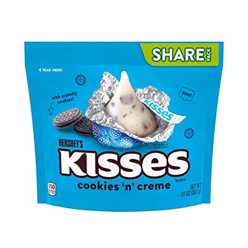 HERSHEY'S Kisses Cookies 'N Creme Share Pack 10 OZ (283g) Bag