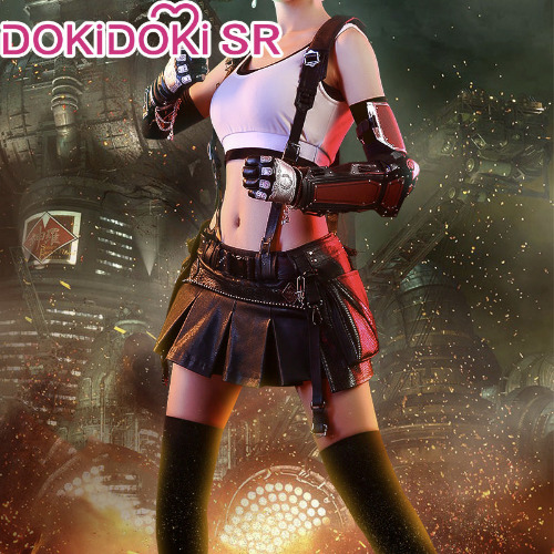 【Ready For Ship】DokiDoki-SR Final Fantasy VII Tifa Lockhart Cosplay Costume Women | L