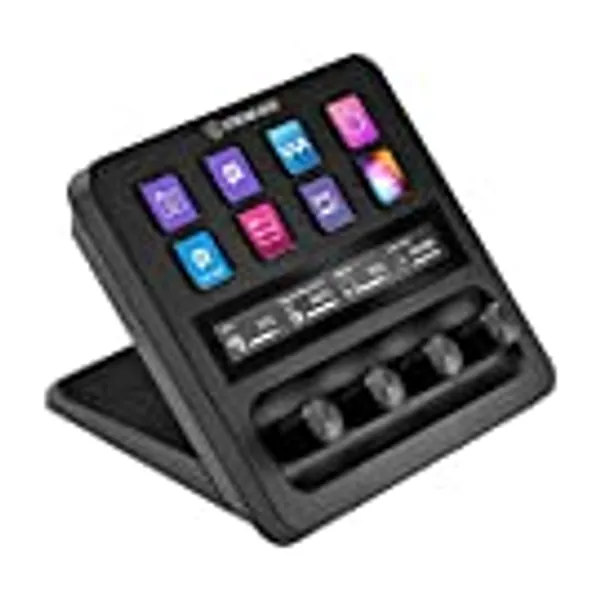 Elgato Stream Deck +, Audio Mixer, Production Console and Studio Controller and for Content Creators, Streaming, Gaming, with customisable touch strip dials and LCD keys, works with Mac and PC