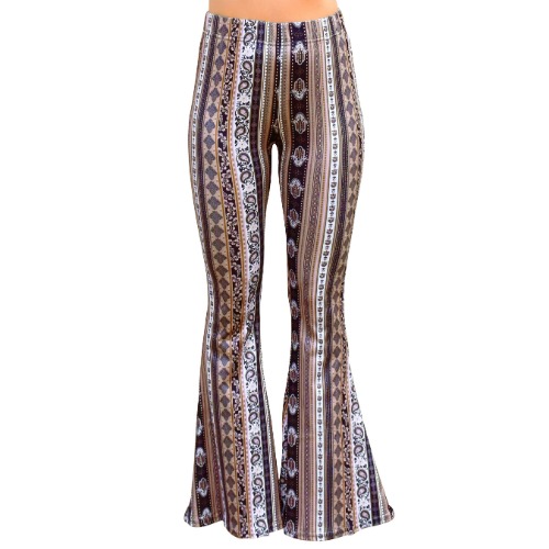 Bell Bottoms - Mocha Paisley | XL