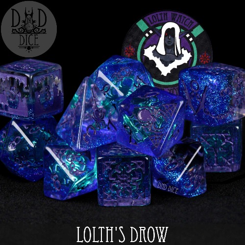 Lolth's Drow 11 Dice Set