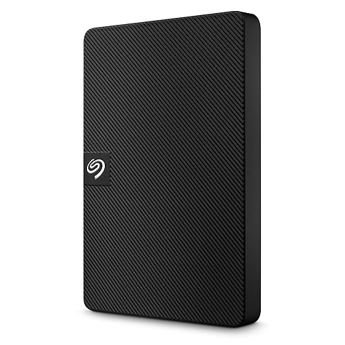 Seagate Expansion portable 1TB External Hard Drive HDD - 2.5 Inch USB 3.0, for Mac and PC with Rescue Services (STKM1000400) - Black - 1TB - Portable HDD