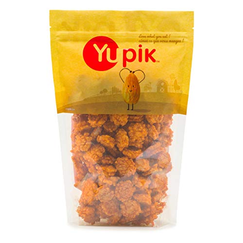 Yupik Spicy Crackers, Seasoned Rice Crackers Snack, 0.45Kg - 450 g (Pack of 1)