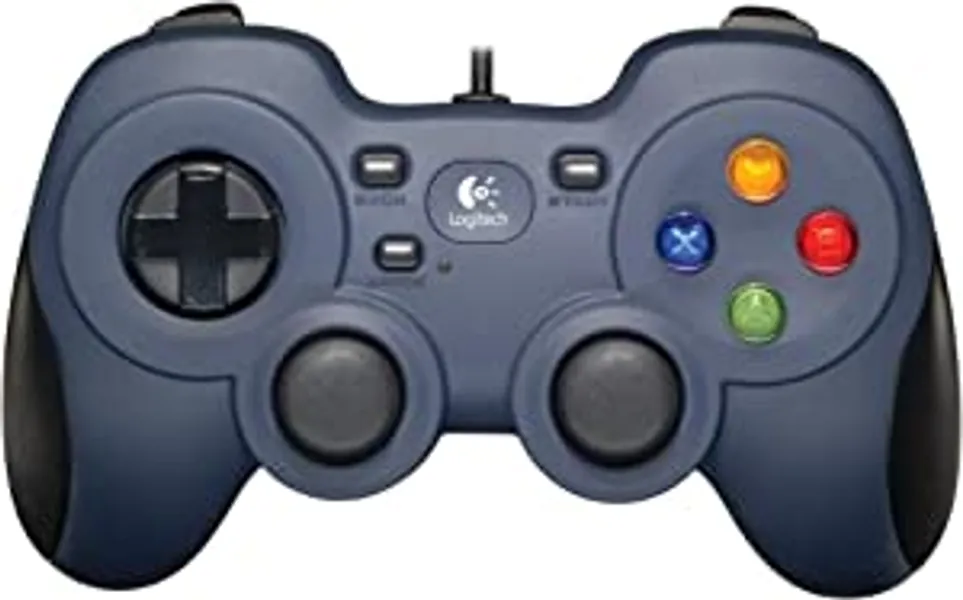 Logitech F310 Wired Gamepad Controller Console Like Layout 4 Switch D-Pad PC - Blue