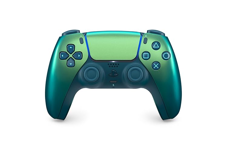 Sony, Manette PlayStation 5 officielle DualSense, Sans fil, Batterie rechargeable, Bluetooth, Compatible avec PS5, Couleur : Chroma Teal - Chroma Teal