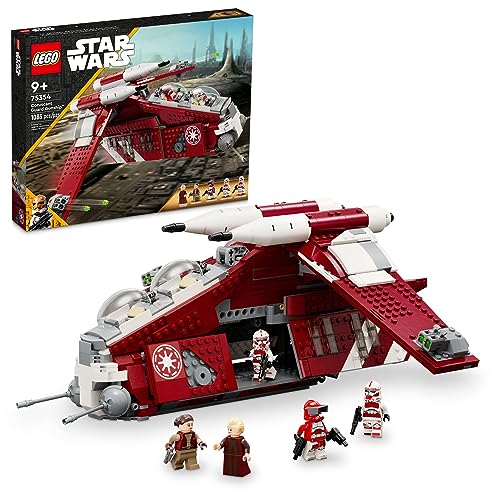 LEGO Star Wars: The Clone Wars Coruscant Guard Gunship 75354 Buildable Star Wars Toy for 9 Year Olds, Gift Idea for Star Wars Fans Including Chancellor Palpatine, Padme and 3 Clone Trooper Minifigures