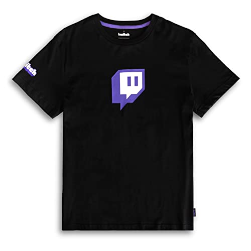 Twitch Core Logo Tee - Large - Glitch Logo Black