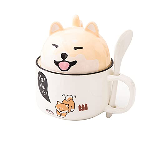 ZIYUEZIKUN Coffee Ceramic Mug Porcelain Mug Shiba Inu Gift Christmas Cute Cute Large Capacity