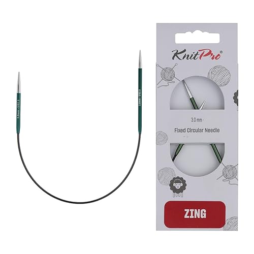 KnitPro Zing Circular Needle 25cm 3.00mm - 3pcs, Grün - 3.00mm