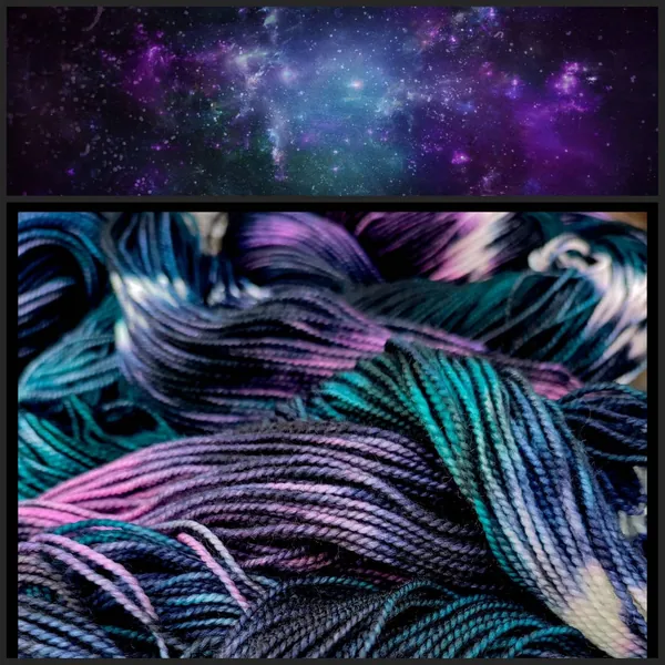 NEBULA - Hand Dyed Merino Yarn 100g.